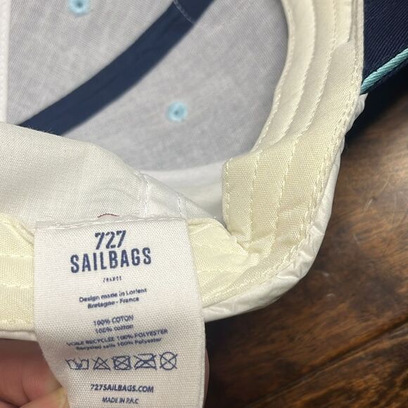 PONANT x 727 SAILBAGS Recycled Sail Baseball Style Hats - Picture 7 of 7